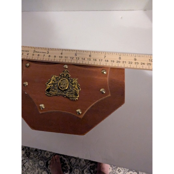 Wooden Ships Other - Beautiful Wooden Jewelry Box With A‎ Coat Of Arms On Top